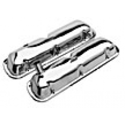 1965-66 REPRODUCTION VALVE COVERS - CHROME, PAIR
